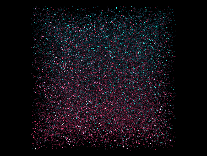 three.js动画播放闪烁，晶体3d模拟动画素材