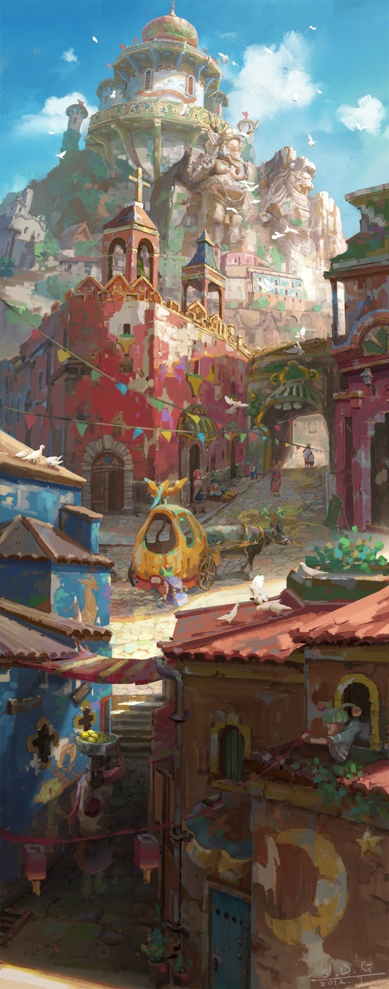 粉色城堡壁纸PNG素材，高清透明背景，H5设计元素免费下载