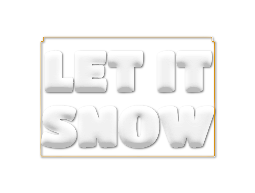 积雪文字效果图，文本编辑器必备