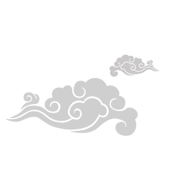 古典祥云花纹PNG透明素材，高清装饰元素图片，设计下载必备
