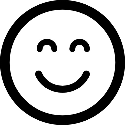 笑脸闭眼图标PNG，高清透明免扣，设计素材随心下