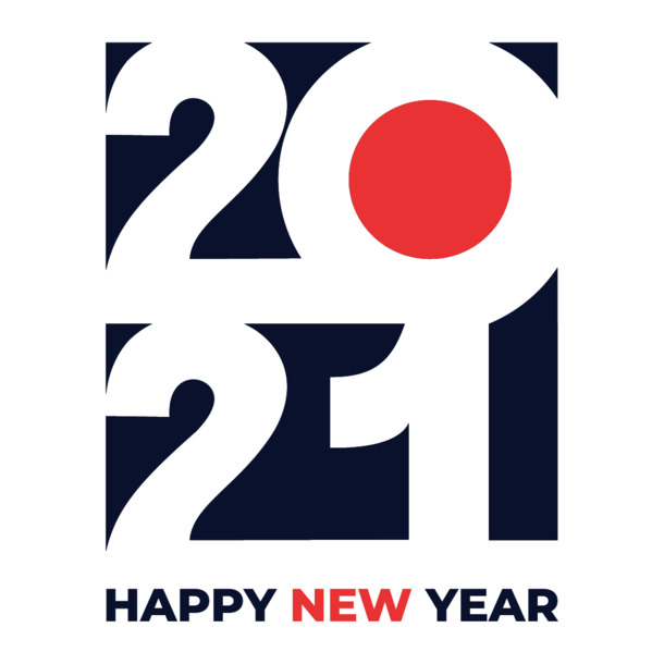 2021新年创意红字PNG素材，高清透明图片，元旦春节元宵节日元素，AI格式下载