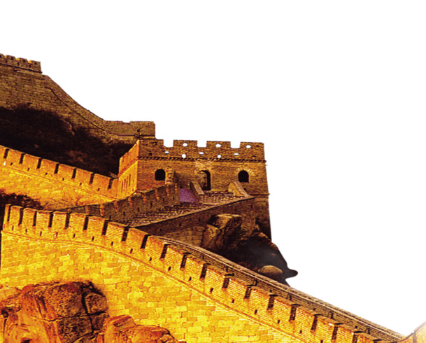 北京万里长城，高清PNG透明背景风景图片，摄影素材一键下载