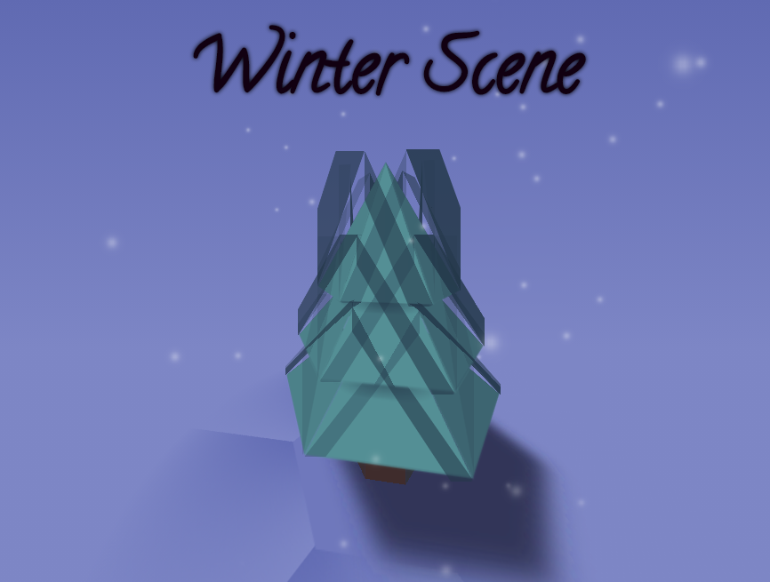 冬季场景模型，唯美3dmax雪景场景制作