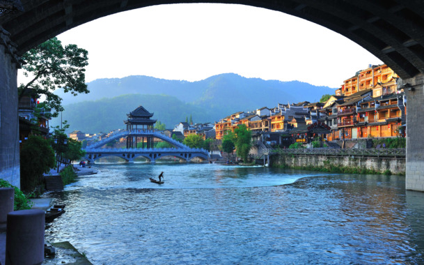 凤凰古城高清PNG透明背景摄影风景图片，精美设计素材下载