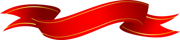 红色简约绸带PNG，高清透明彩带漂浮元素，免费设计素材下载