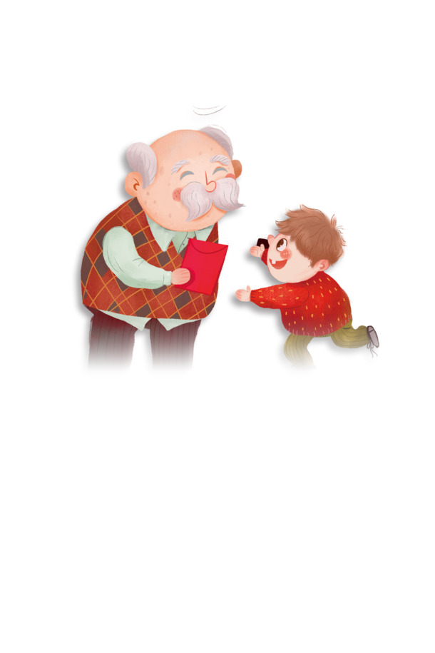 新年压岁钱PNG透明图，元旦春节元宵高清素材下载