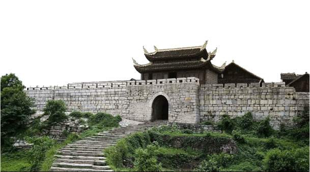 青岩古镇城门高清PNG，透明背景摄影素材，风景设计元素免费下载