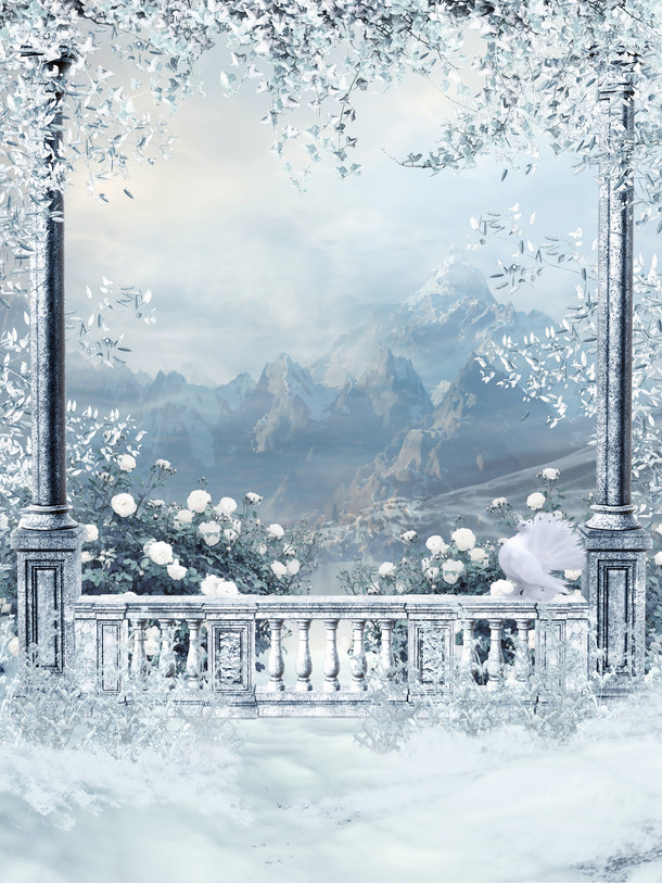 花园PNG透明背景，高清底纹图片，设计素材免费下载