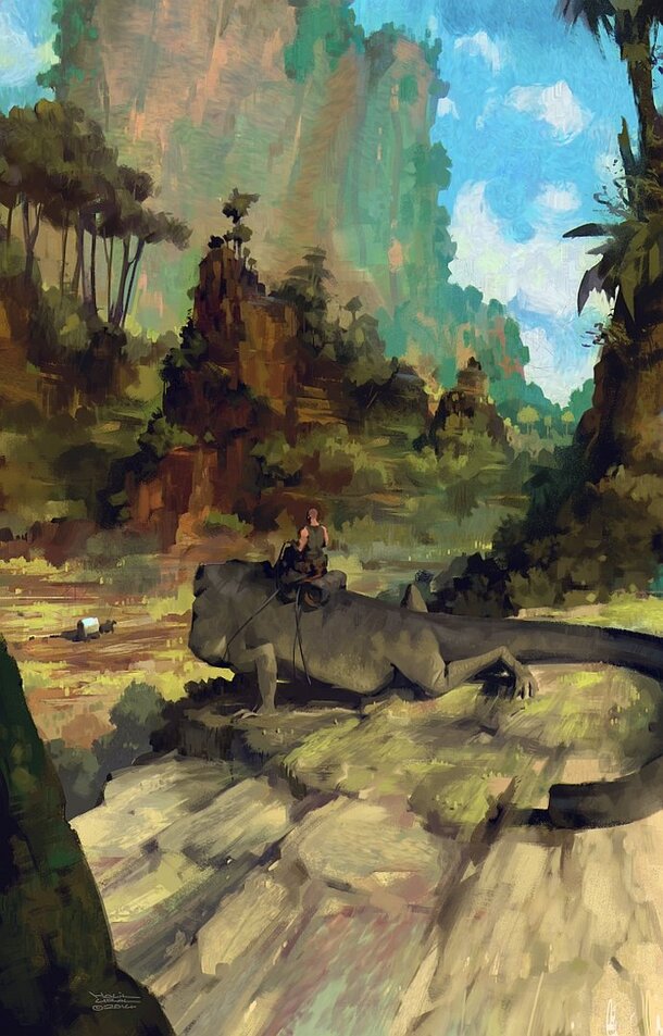 油画彩绘合成效果PNG，高清透明背景，卡通手绘素材免费下载