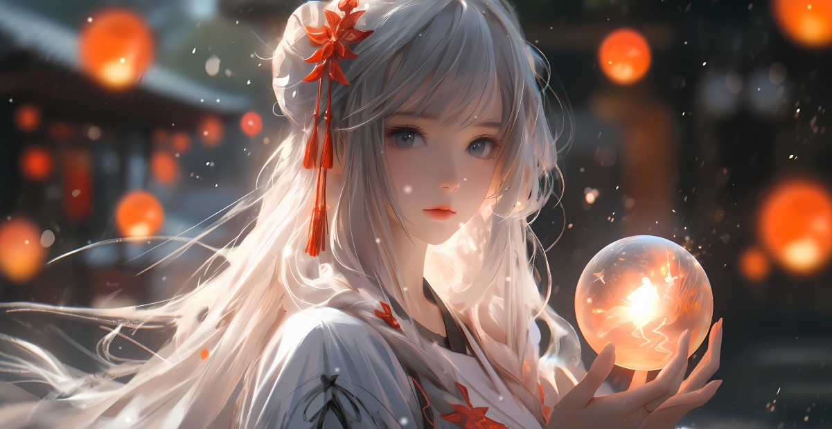 祈愿之美，长发古风少女惊艳登场，精选4K动漫壁纸，高清无水印下载