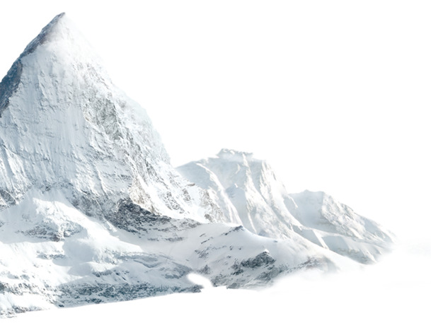冬季雪山美景PNG背景，高清透明图片，设计素材免费下载