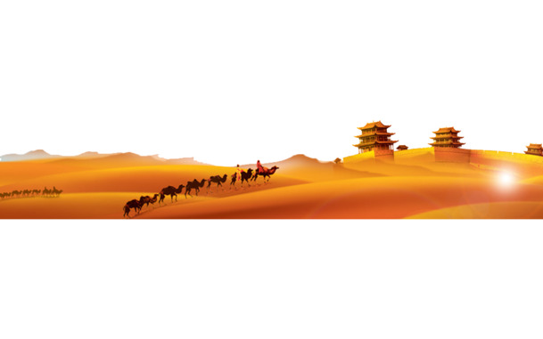 金色沙漠PNG透明图片，高清装饰元素，丰富设计素材，一键下载