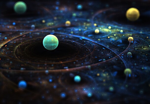 宇宙星球梦幻抽象海报背景，高清PNG透明图片素材，免费下载