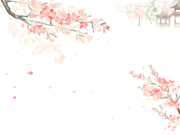 春天樱花手绘卡通素材，高清PNG透明花瓣，PSD设计资源免费下载