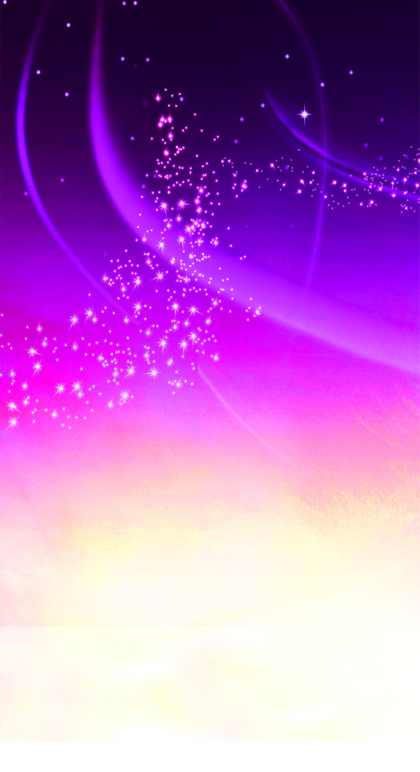 浪漫星空紫色背景PNG透明图，情人节节日元素，高清设计素材下载