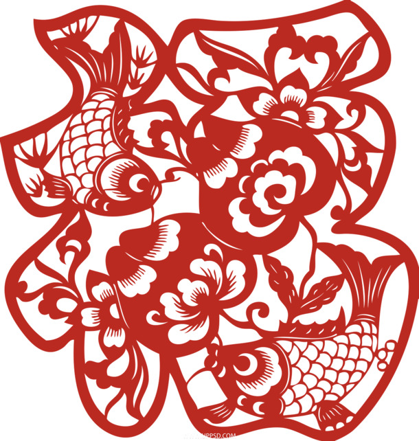 春节福字PNG素材，高清剪纸福字，透明背景，节日元素一网打尽，免费下载！