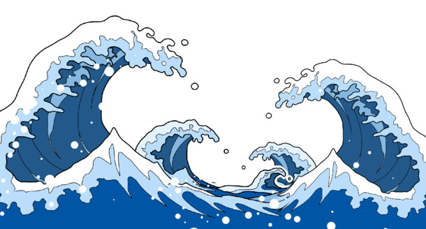 大海、海浪、水波、浪花PNG透明图片免扣素材，高清PSD设计资源下载