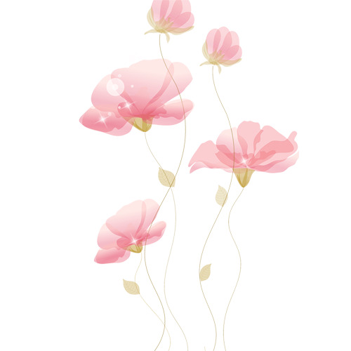 鲜艳花朵PNG透明图片，高清花瓣漂浮元素，设计素材免费下载