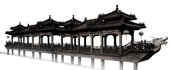 端午节古亭PNG素材，高清透明图片，节日元素设计下载