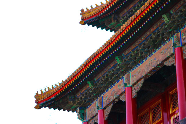 故宫角楼古典屋檐元素，高清PNG透明背景风景图片，设计素材下载