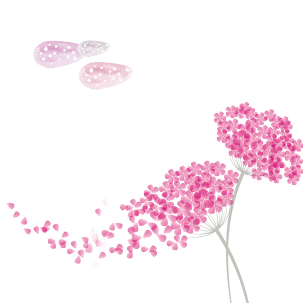 粉色鲜花PNG透明素材，高清花瓣漂浮元素，免费下载设计资源