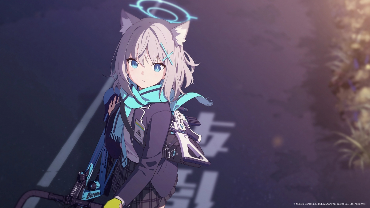 蔚蓝档案，蓝色眼眸少女萌趣4K壁纸，高清3840x2160游戏美图下载