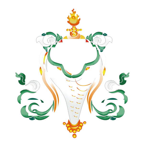 西藏风情花纹图案，高清PNG透明素材，装点您的设计灵感