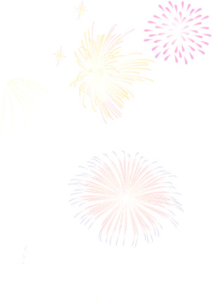 璀璨烟花跨年背景，高清PNG透明特效图片，精美装饰元素，设计素材免费下载