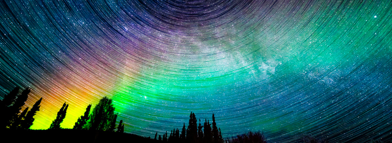 绚丽星空之夜背景图片，高清JPG素材，创意另类设计下载