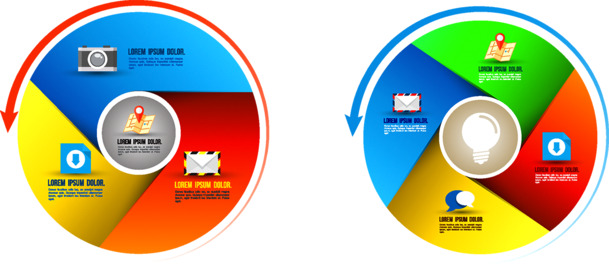 商务信息图表，高清PNG透明装饰元素，助力PPT设计素材下载