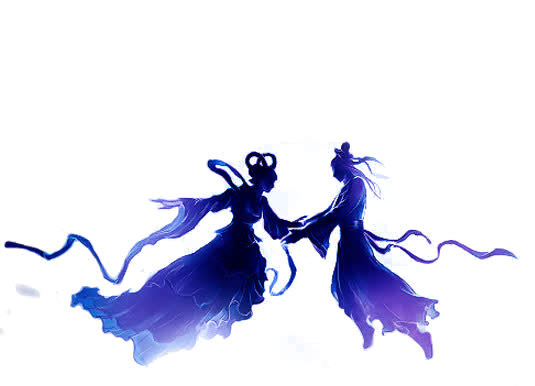 牛郎织女PNG透明图，高清节日元素，情人节设计素材免费下载