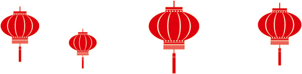 中国风剪纸灯笼PNG素材，高清透明，节日元素丰富，元旦春节元宵设计必备PSD下载