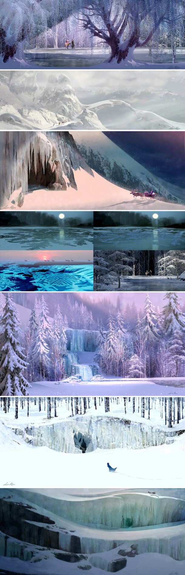 冰雪大冒险场景图，高清PNG透明背景，创意H5设计素材下载