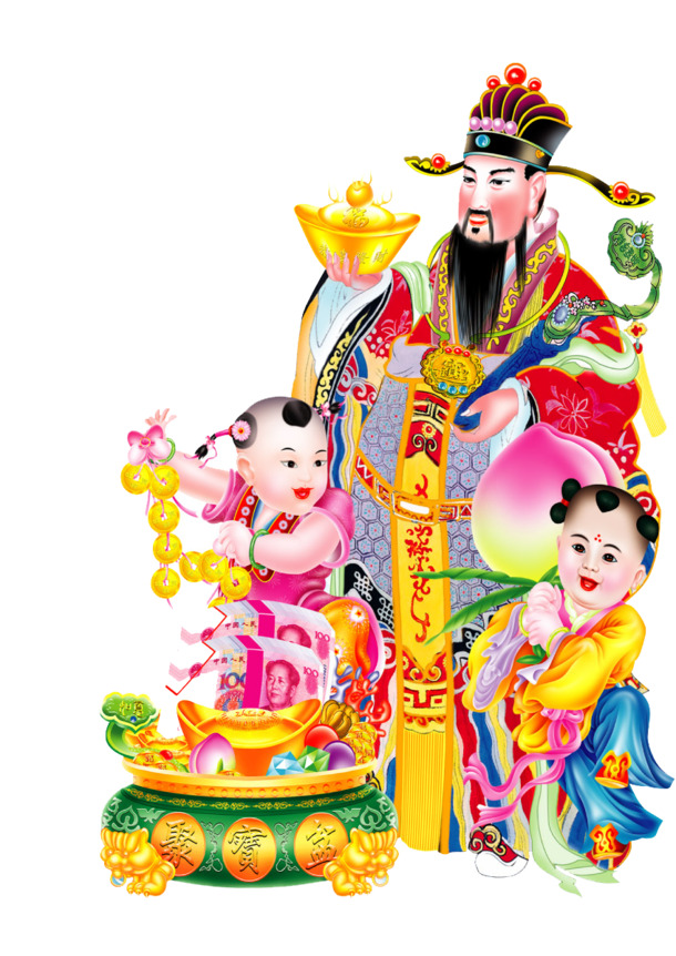节日新年元素PNG透明图，高清元旦、春节、元宵图片素材免费下载