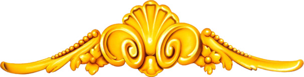 金色浮雕花纹PNG透明图片，高清装饰元素，设计素材下载