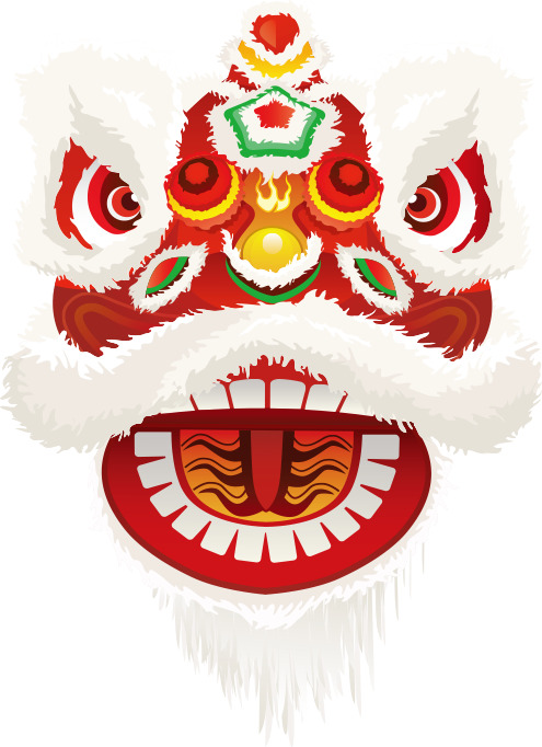 中国风狮子舞狮PNG透明图片，高清装饰元素，设计素材免费下载