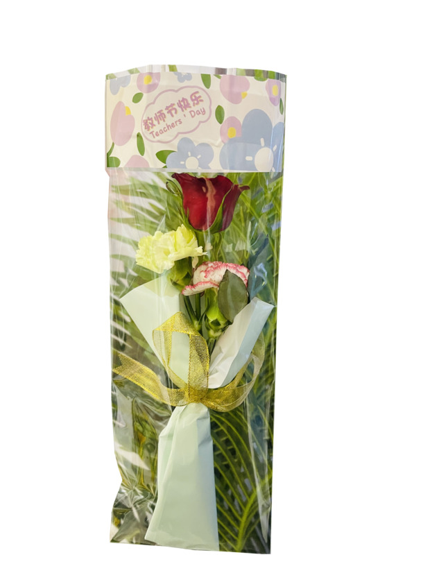 教师节花束PNG透明图，高清节日元素，免费下载设计素材