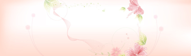 唯美梦幻花朵PNG背景，高清透明图片，创意banner海报设计素材下载