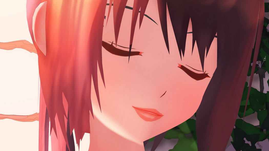 动漫女孩发型微笑风格，高清4K壁纸下载，3840x2160分辨率