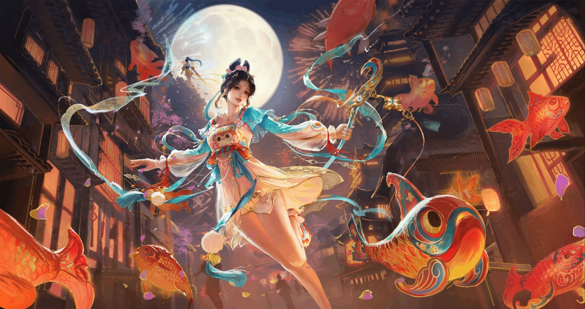 【高清盛宴】长歌诗韵唐使胡桃，永劫无间绝美4K壁纸，超清4084x2160画质任你下载
