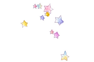 手绘五角星PNG素材，彩色可爱高清透明图片，漂浮元素设计下载