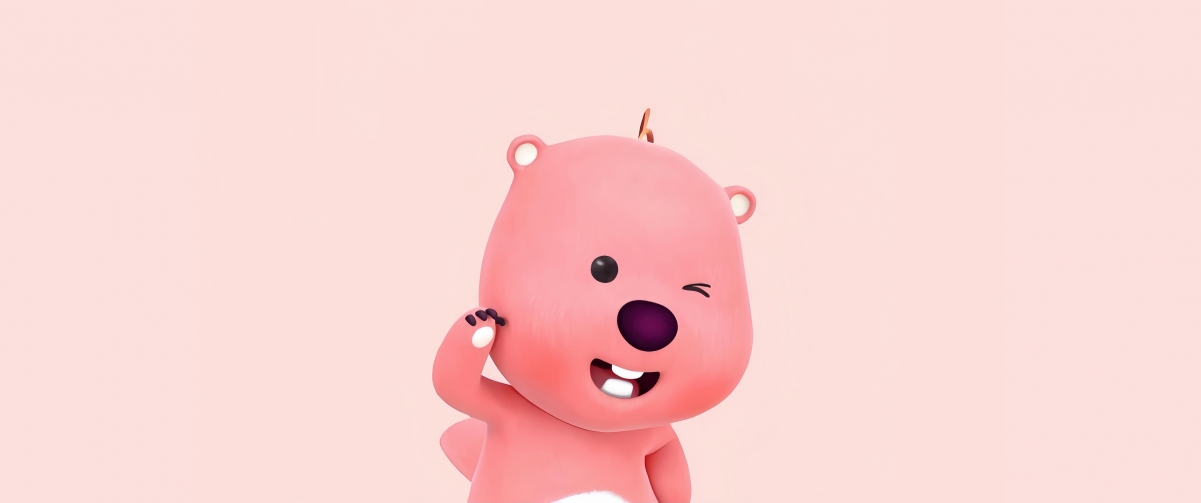小海狸Loopy专属，超清4K动漫壁纸，带鱼屏适配，一键下载3440x1440高清大图
