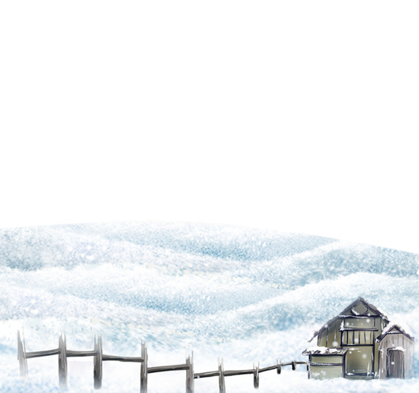 雪山远景城市圣诞PNG素材，高清透明图片，节日设计元素免费下载
