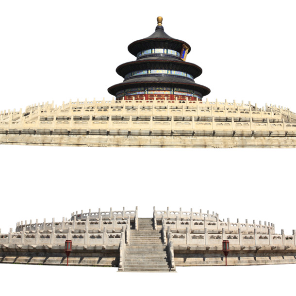 故宫高清PNG素材，透明背景风景图片，免费下载设计元素