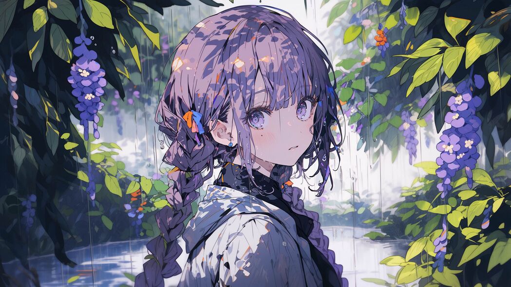 女孩花园动漫艺术，精选4K高清壁纸，3840x2160超清下载