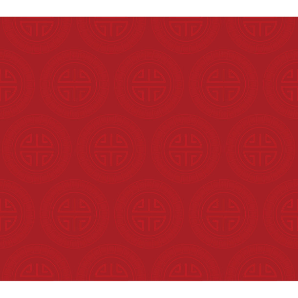 中国风红色圆形PNG透明背景图案，高清设计素材下载