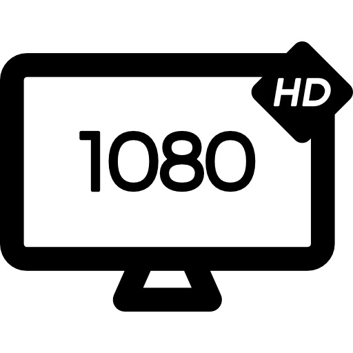 1080P高清电视PNG透明图标，免扣元素，设计素材一站下载