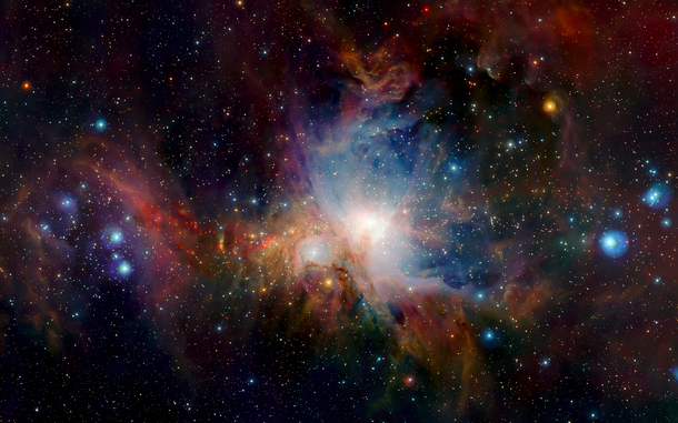 彩色星光宇宙海报背景，梦幻抽象PNG透明高清图片设计素材下载