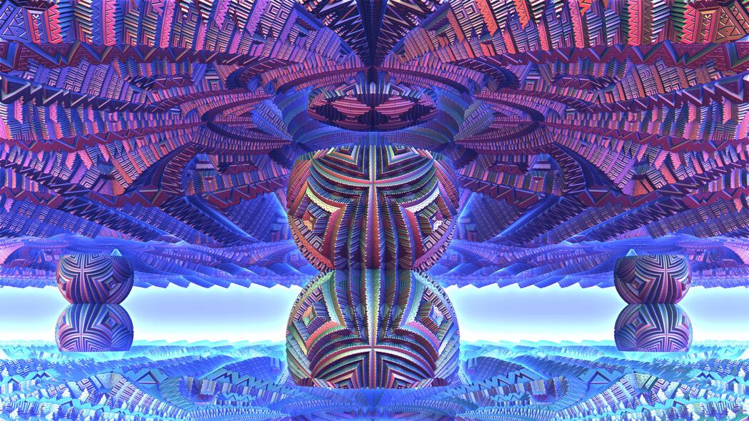 形状线条球体抽象艺术，4K高清壁纸，3840x2160超清背景图片免费下载